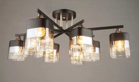 Потолочная люстра Sirius B модель N4056/8 BK+FGD