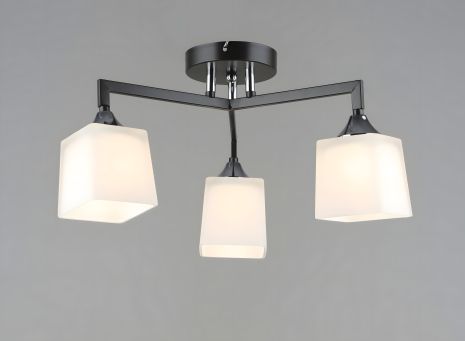 Потолочная люстра Sirius B N6116/3 COFFEE+CR с 3 плафонами