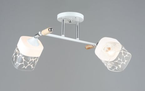 Потолочная люстра Sirius B A4118/2 WT+CH с поворотным механизмом Потолочная люстра Sirius B A4118/2 WT+CH с поворотным механизмом