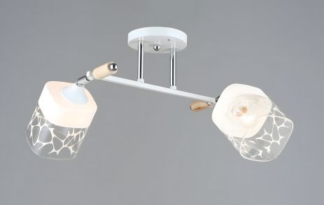 Люстра потолочная Sirius B A4118/2 WT+CH с поворотным механизмом