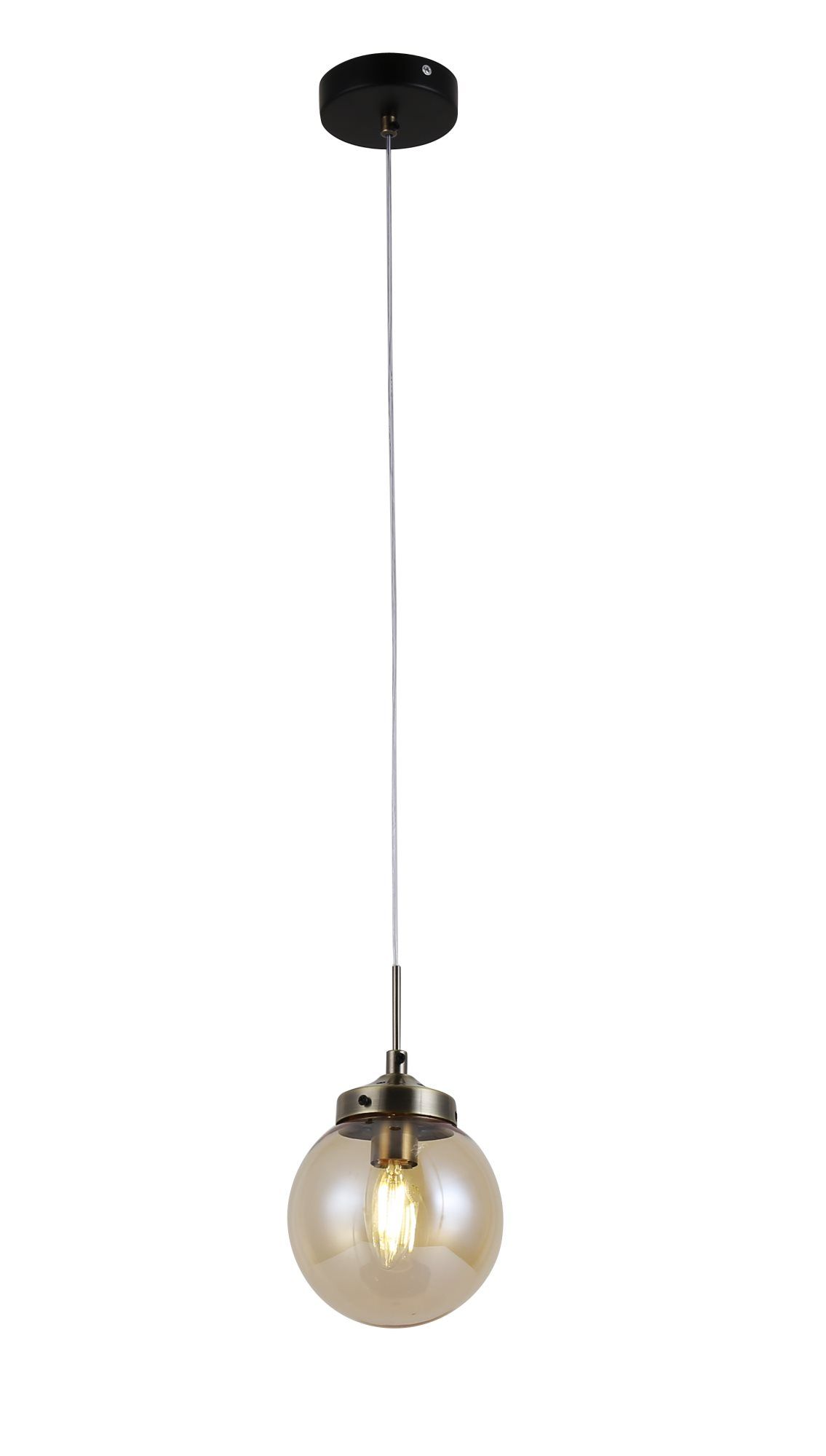 Підвісна люстра Sirius на 1 плафон 74405/1P, Antique Brass + Matte Black Підвісна люстра Sirius на 1 плафон 74405/1P, Antique Brass + Matte Black