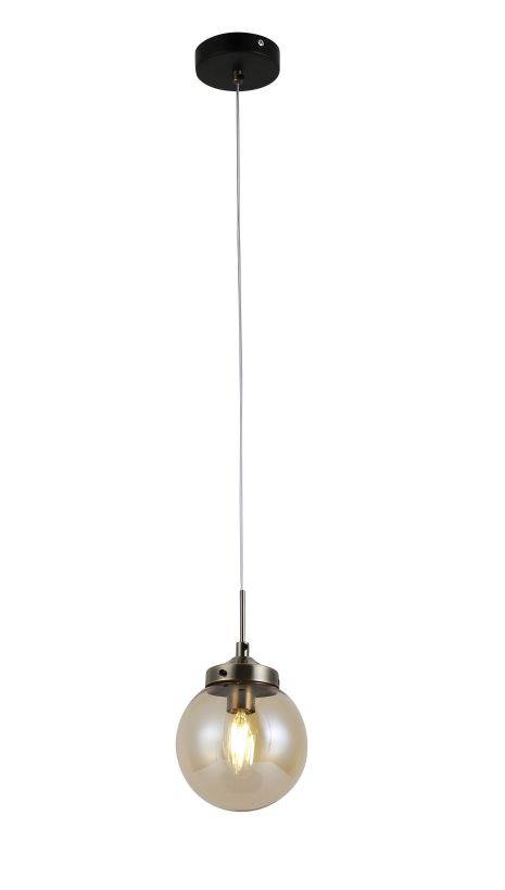 Подвесная люстра Sirius 74405/1P Antique Brass + Matte black на 1 плафон Подвесная люстра Sirius 74405/1P Antique Brass + Matte black на 1 плафон