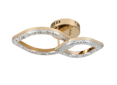 Светодиодная акриловая люстра Sirius 2721/1+1 GD, 24Wx2