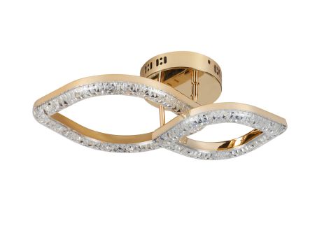 Люстра світлодіодна акрилова Sirius 2721/1+1 GD 24W*2