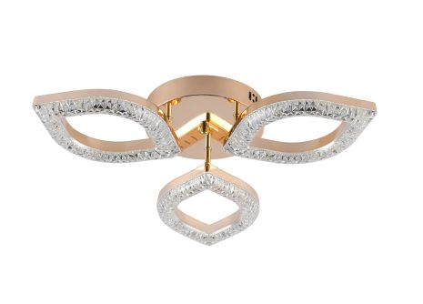 Люстра світлодіодна акрилова Sirius 2721/3 GD 30W*2