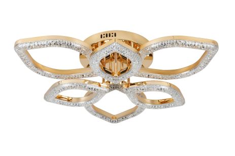 Люстра светодиодная акриловая Sirius 2721/3+3 GD 72W*2 Люстра светодиодная акриловая Sirius 2721/3+3 GD 72W*2