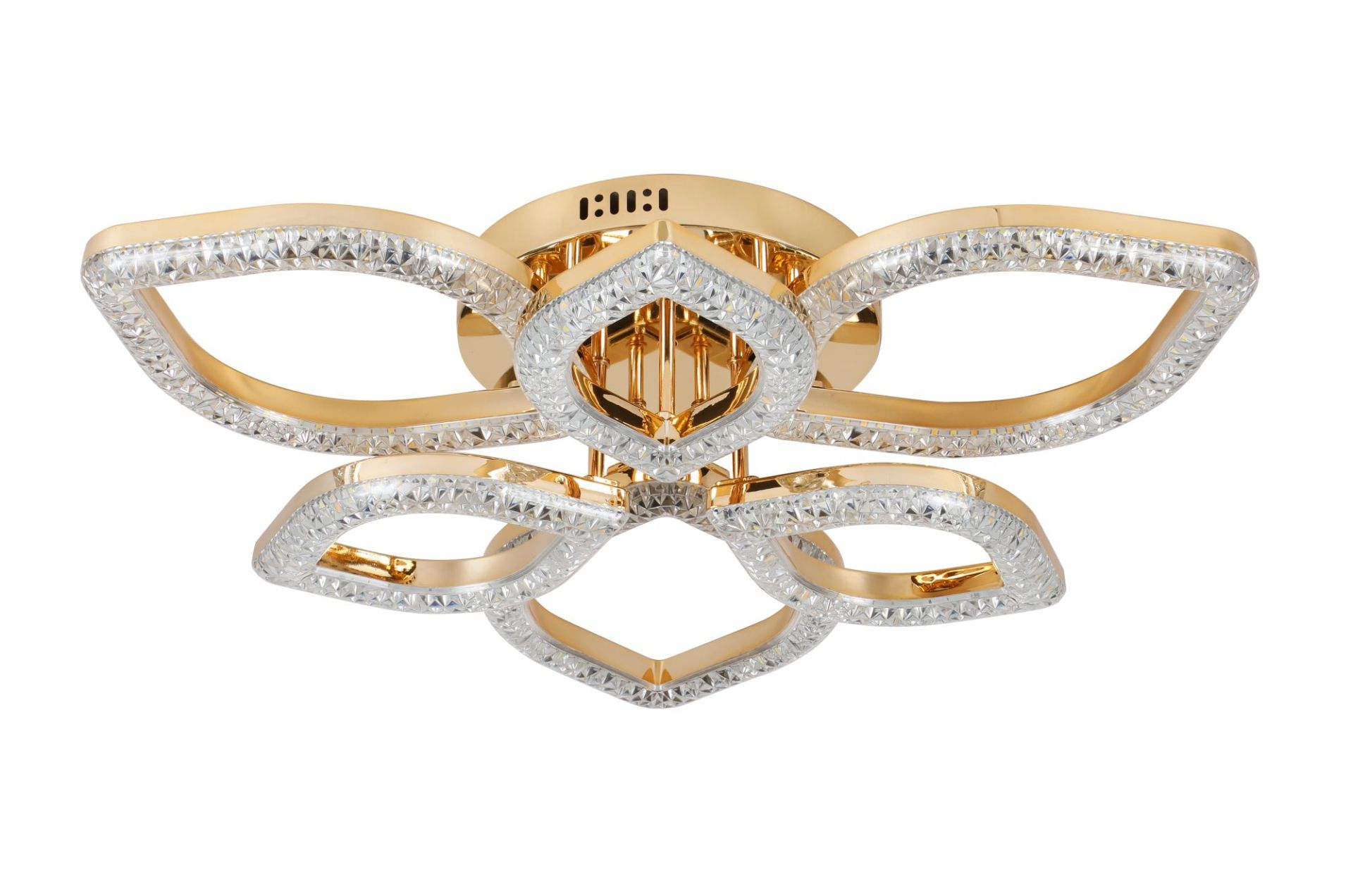 Люстра светодиодная акриловая Sirius 2721/3+3 GD 72W*2 Люстра светодиодная акриловая Sirius 2721/3+3 GD 72W*2