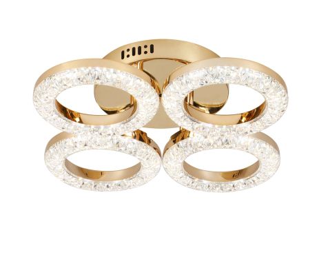 Люстра светодиодная акриловая Sirius 2723/4 GD 32W*2 Люстра светодиодная акриловая Sirius 2723/4 GD 32W*2