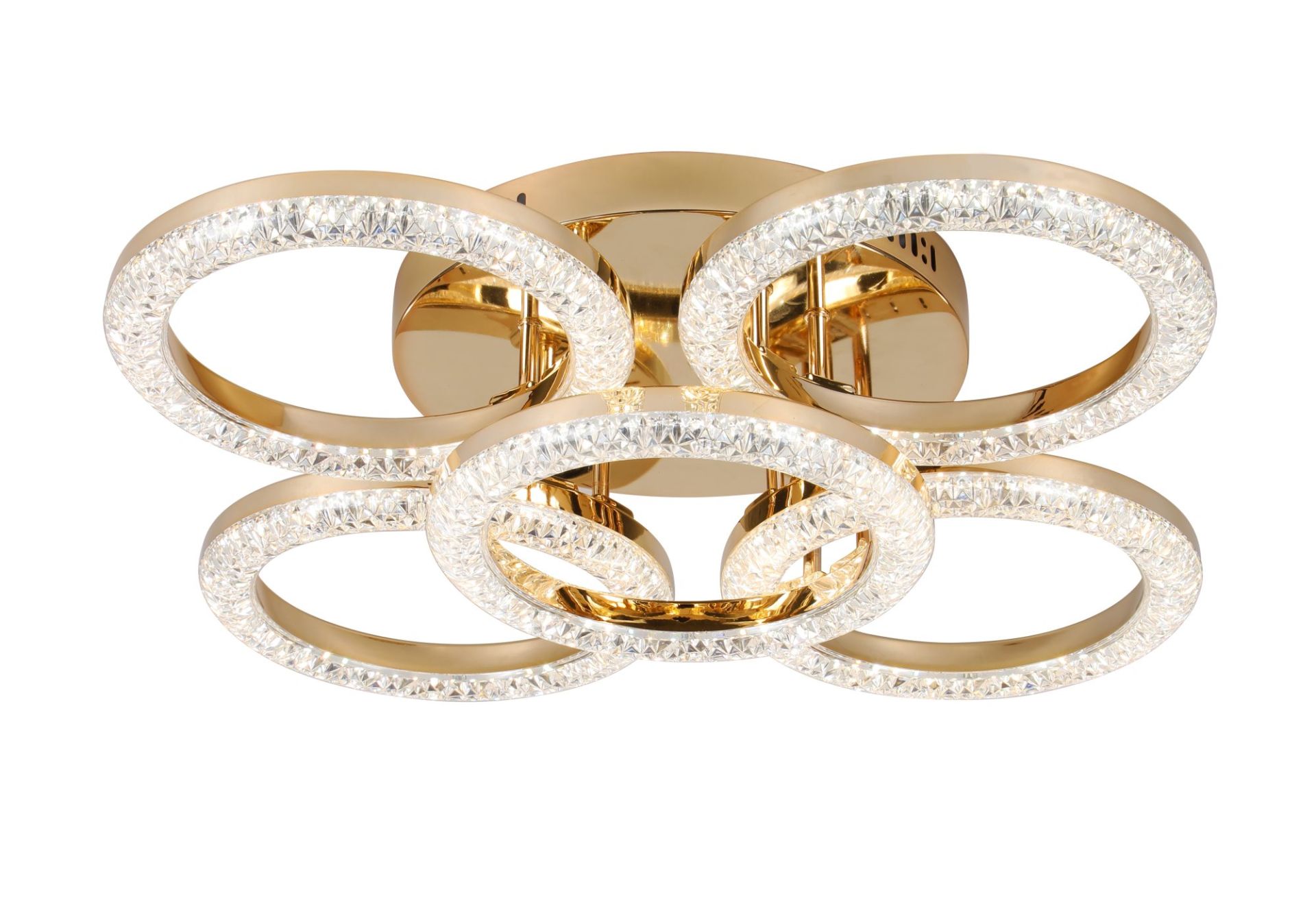 Акриловая люстра Sirius 2723/4+1BG GD 65W*2 Акриловая люстра Sirius 2723/4+1BG GD 65W*2