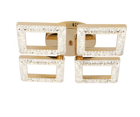 Светодиодная люстра акриловая Sirius 2726/4 GD, 40W*2 Светодиодная люстра акриловая Sirius 2726/4 GD, 40W*2