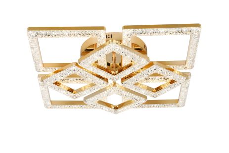 Світлодіодна люстра акрилова Sirius 2726/4+4 GD 100W*2 Світлодіодна люстра акрилова Sirius 2726/4+4 GD 100W*2