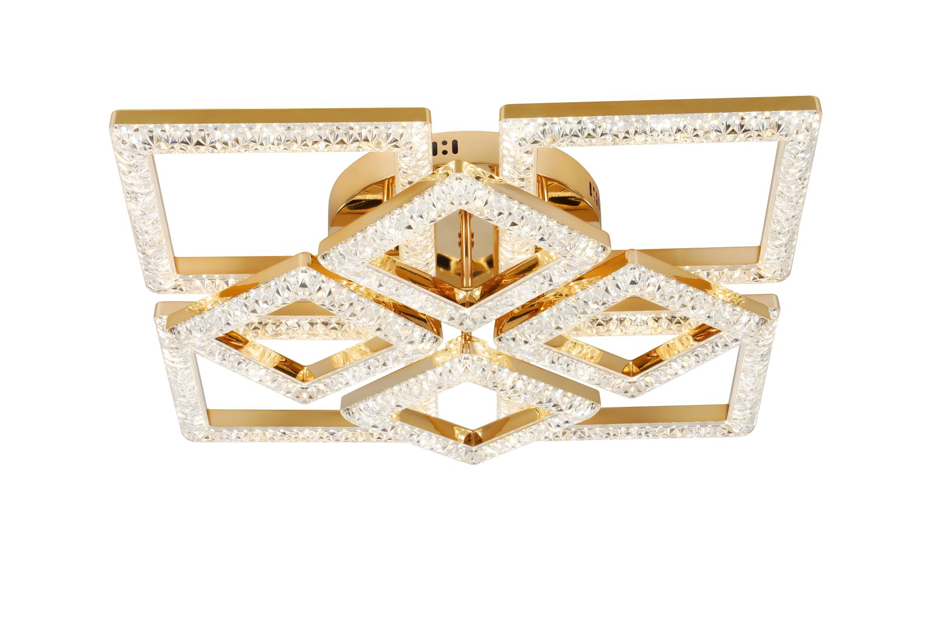 Світлодіодна люстра акрилова Sirius 2726/4+4 GD 100W*2 Світлодіодна люстра акрилова Sirius 2726/4+4 GD 100W*2