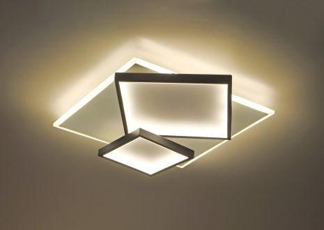 Люстра светодиодная акриловая Sirius Ш 77768/500*500 WT+BK Люстра светодиодная акриловая Sirius Ш 77768/500*500 WT+BK