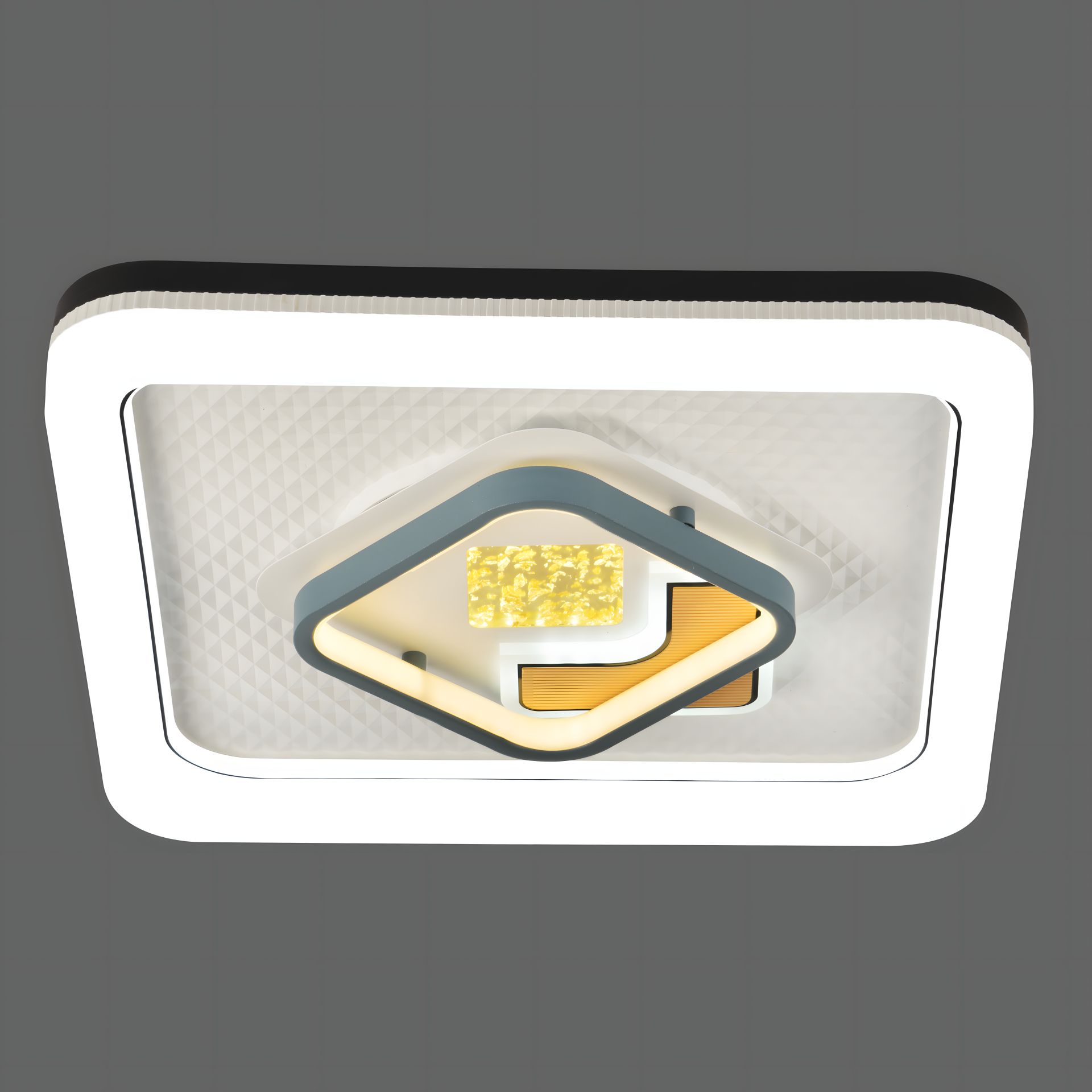 Стельова світлодіодна люстра VALESO H-023 56W квадратна Стельова світлодіодна люстра VALESO H-023 56W квадратна