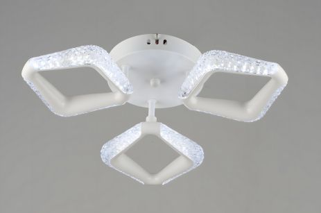 Акриловая светодиодная люстра Sirius B YH1301/3 WT 18W