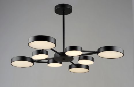 Люстра світлодіодна підвісна VALESO B YH1354/4+4 BK 84W Люстра світлодіодна підвісна VALESO B YH1354/4+4 BK 84W