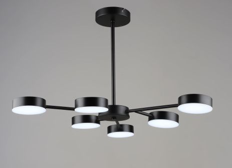 Люстра подвесная светодиодная VALESO B YH1355/6 BK 54W