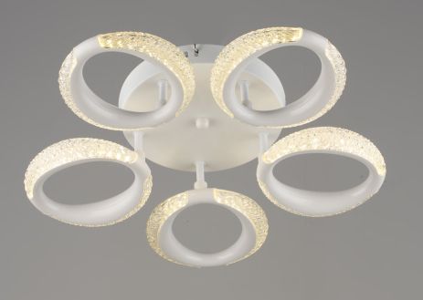 Люстра світлодіодна акрилова Sirius B YH1303/5 WT 30W