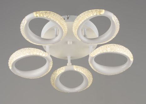 Люстра світлодіодна акрилова Sirius B YH1303/5 WT 30W