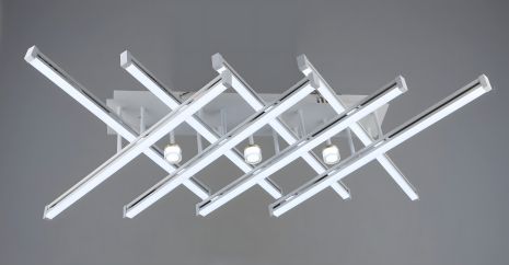 Акрилова світлодіодна люстра для вітальні Sirius YH1308/8+3