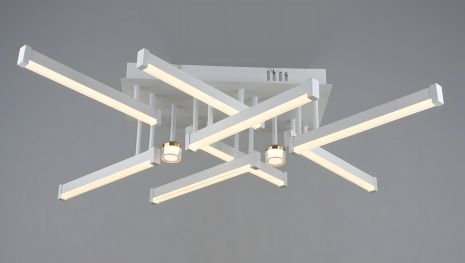 Акриловая светодиодная люстра в гостиную Sirius YH1315/8+2 Акриловая светодиодная люстра в гостиную Sirius YH1315/8+2