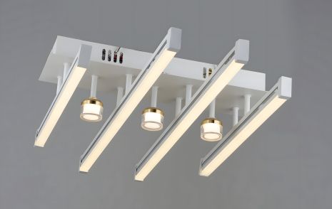 Акриловая светодиодная люстра в гостиную Sirius YH1311/4+3 Акриловая светодиодная люстра в гостиную Sirius YH1311/4+3