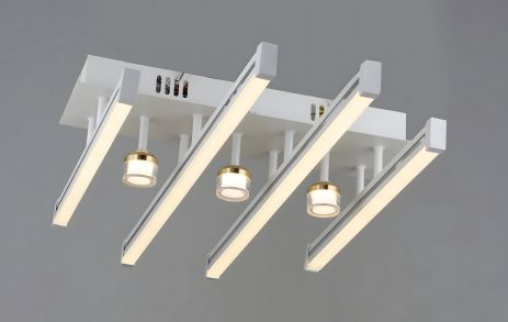 Акриловая светодиодная люстра в гостиную Sirius YH1311/4+3 Акриловая светодиодная люстра в гостиную Sirius YH1311/4+3