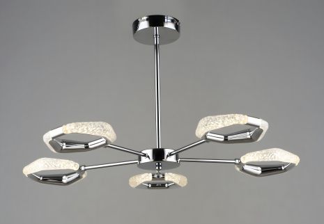 Подвесная светодиодная люстра Sirius B YH1304/5 CH 30W в хроме