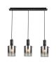 Світильник підвісний G 07459/3L матовий чорний з сріблястим хромом Світильник підвісний G 07459/3L матовий чорний з сріблястим хромом