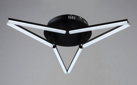 Стельова люстра світлодіодна VALESO YH1324/6 BK, LED 36W, чорна