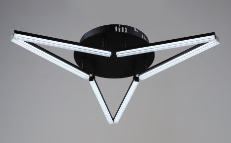 Люстра потолочная светодиодная VALESO YH1324/6 BK, LED 36W, Черный