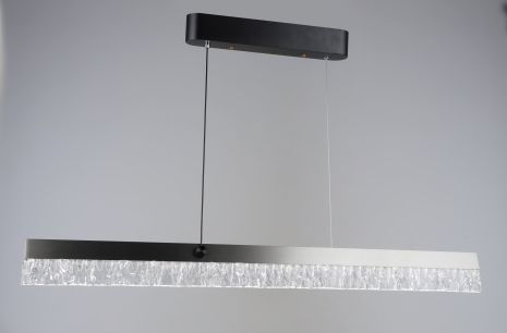 Люстра підвісна світлодіодна VALESO YH1362/80W, LED 40W, лінійна, Чорний+Сірий