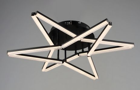 Світлодіодна люстра B YH1324/12 BK 72W