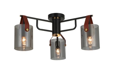 Лофт на 3 плафони люстра в стилі G 321036/3 Copper+Matt black Лофт на 3 плафони люстра в стилі G 321036/3 Copper+Matt black