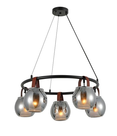 Люстра подвесная в стиле лофт G 321029/5 Matte Black - Элегантная люстра в стиле лофт