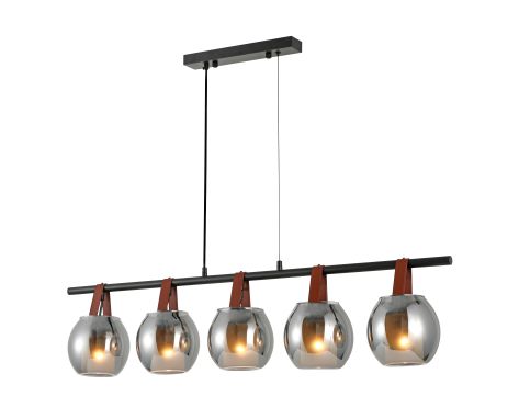 Люстра подвесная в стиле лофт G 321028/5 Matte Black