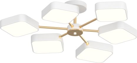 Люстра VALESO XI3351-6 белый+золото