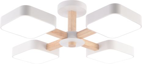 Люстра VALESO XI3354-4 білий+дерево