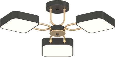 Люстра VALESO XI3362-3 черный+золото