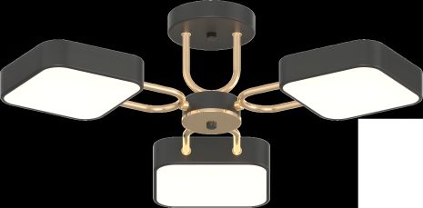 Люстра VALESO XI3362-3 чорний із золотом