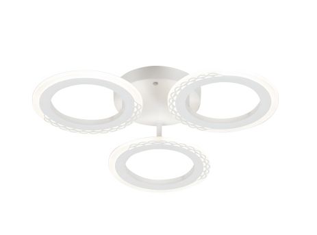 Світлодіодна люстра VALESO G 2701/3 білого кольору, 48W