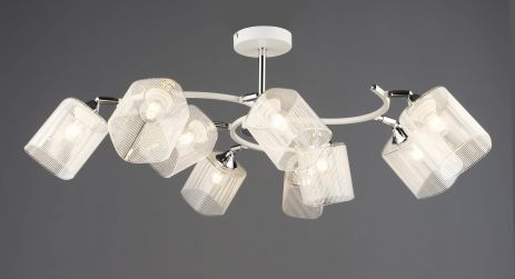 Люстра N6605/9 Белый + Хром