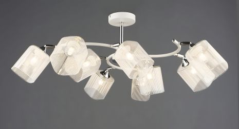 Люстра модель N6605/9 Білий + Хром Люстра модель N6605/9 Білий + Хром
