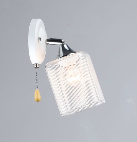 Бра N6605/1W Білий + Хром