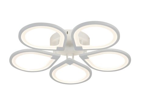 Світлодіодна люстра VALESO G 1143/5 130W, біла