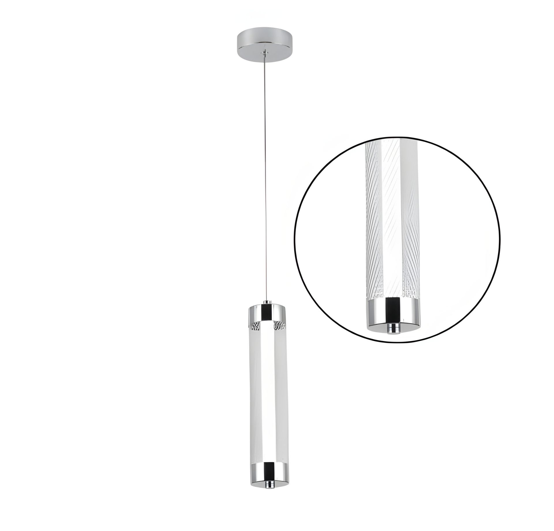 Світлодіодний підвісний світильник G 2664/1P 8W Хром Світлодіодний підвісний світильник G 2664/1P 8W Хром