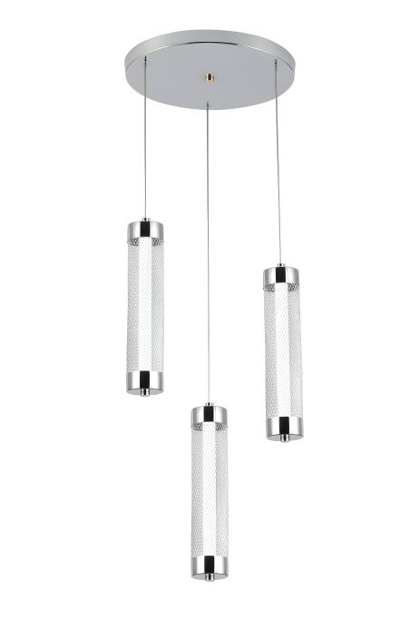 G 2664/3P 24W Підвісний світлодіодний світильник, Хром
