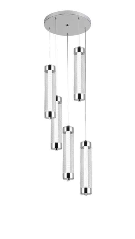 Светодиодный подвесной светильник G 2664/5P 40W Хром Светодиодный подвесной светильник G 2664/5P 40W Хром