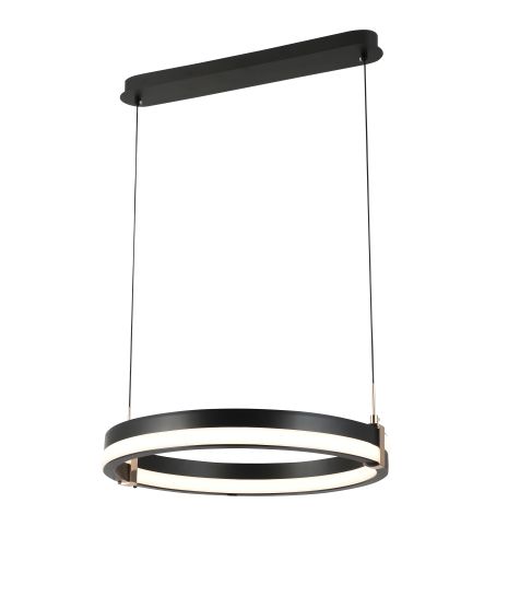 Підвісна LED-люстра 108W Чорний+Золото G 2919/500D