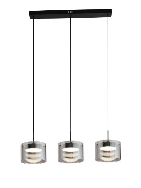 Підвісний світлодіодний світильник G 2922/3L 42W Димчасто-чорний